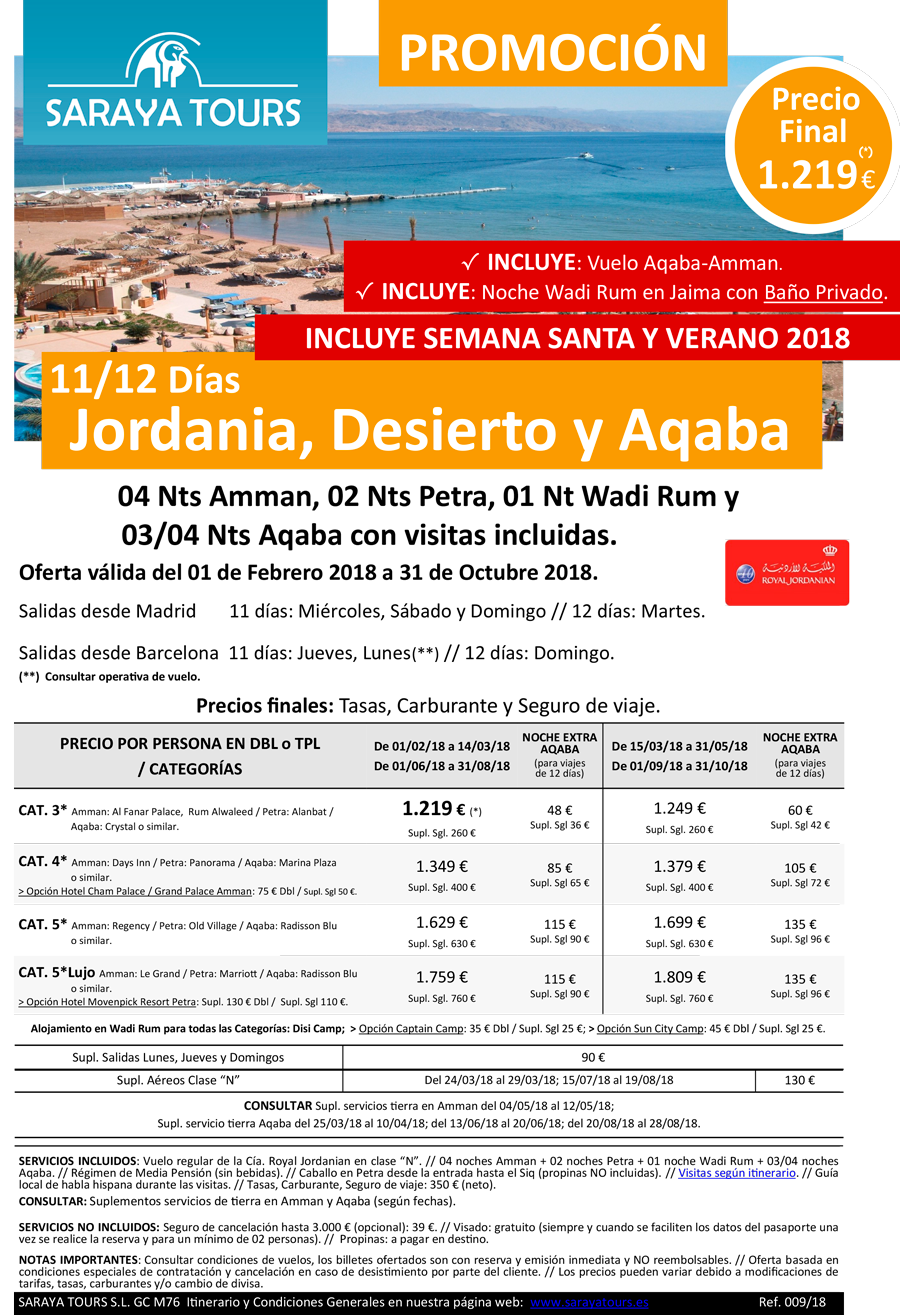 ofertas circuitos viajar a jordania