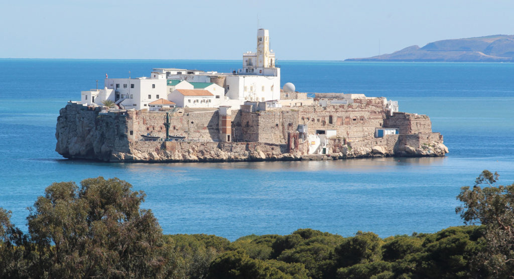 peñon de alhucemas bereber en marruecos