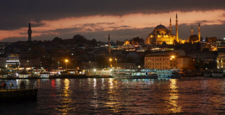 Foto de Estambul de noche